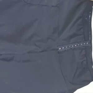 Black High Waist Sauna Leggings Waist Trainer 3XL Plus Sz Workout Pants Pockets